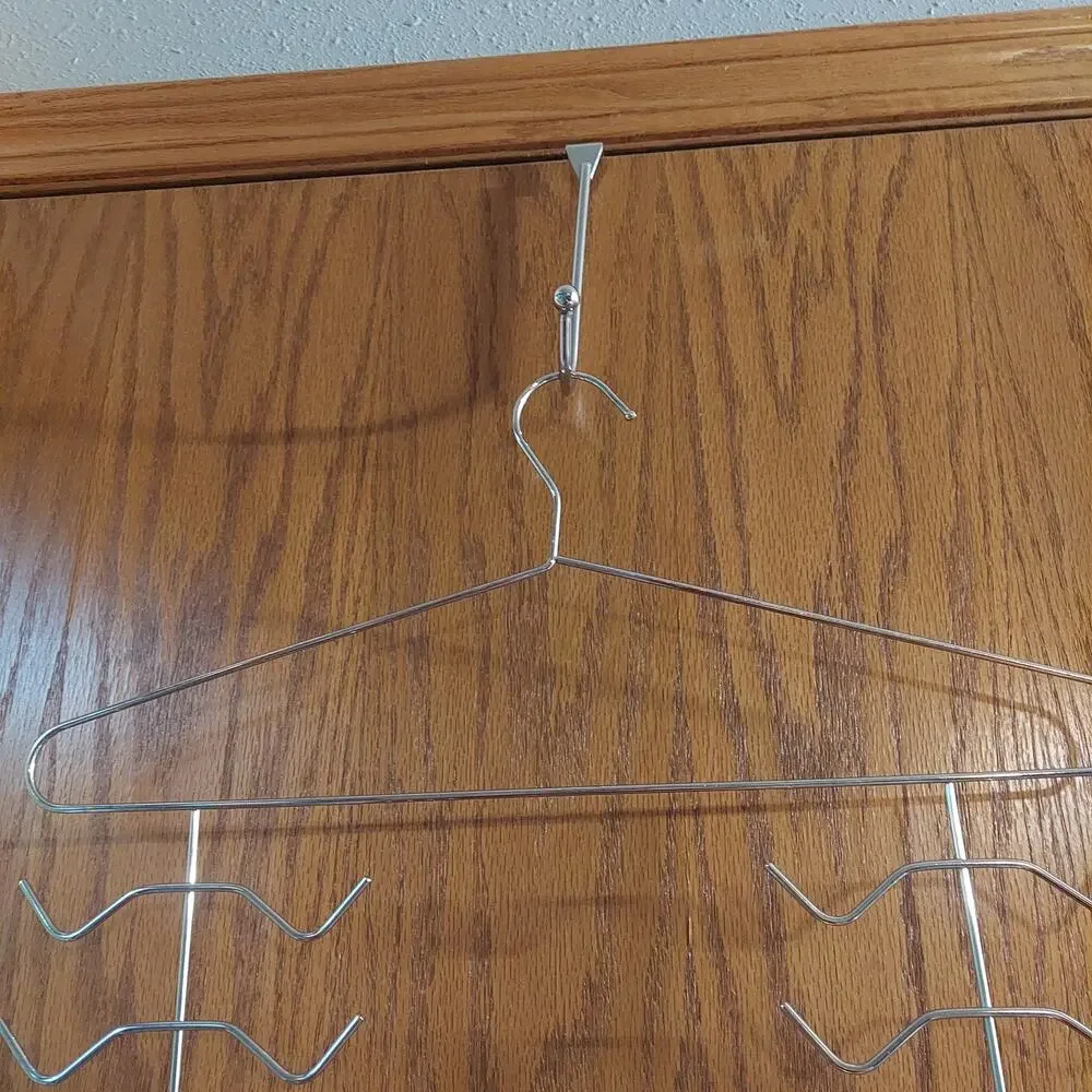 multi-tiered hanger organization hanging jewelry necklace tie
